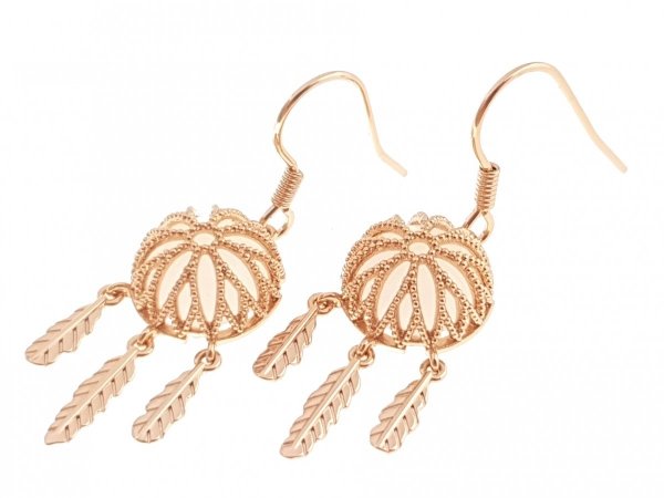 gold plated earrings with exclusive cubic zirconia