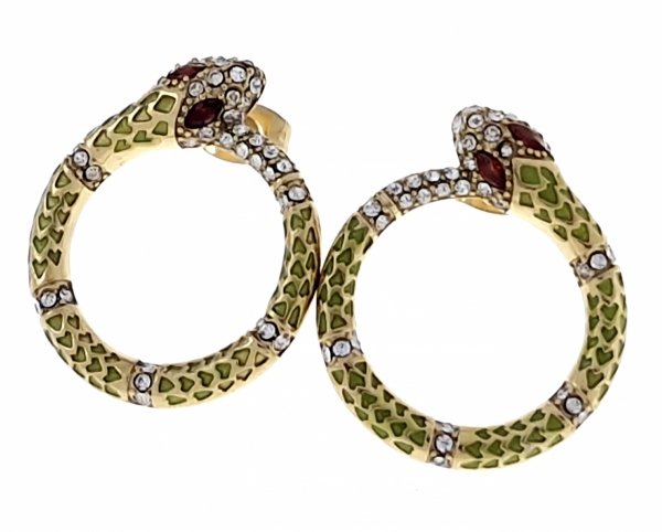 gold earrings made of stainless steel