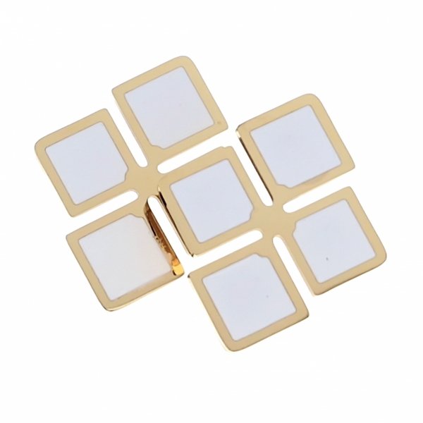 gold earrings made of stainless steel