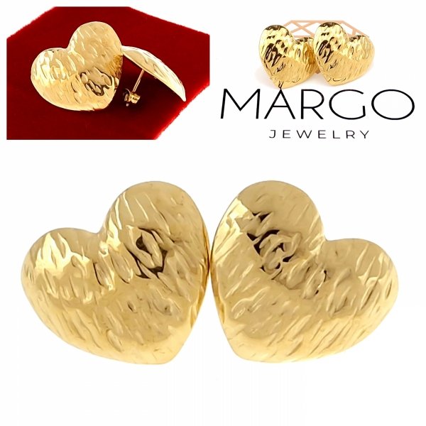 gold earrings made of stainless steel