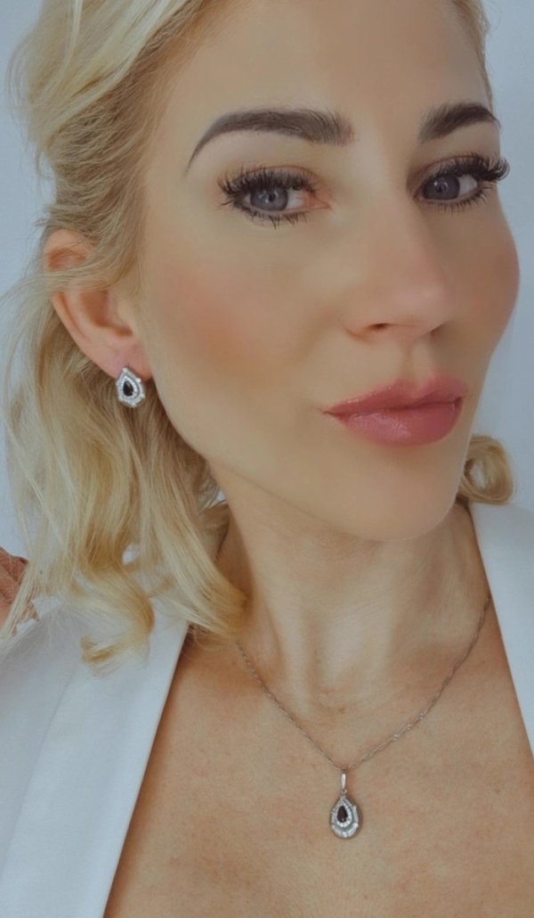 18k gold plated set pendant earrings xuping