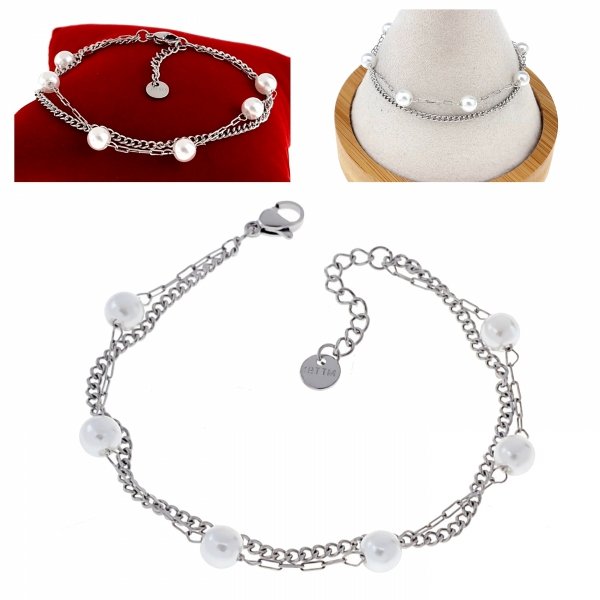 BRACELET GOLD CELEBRITY STAINLESS STEEL