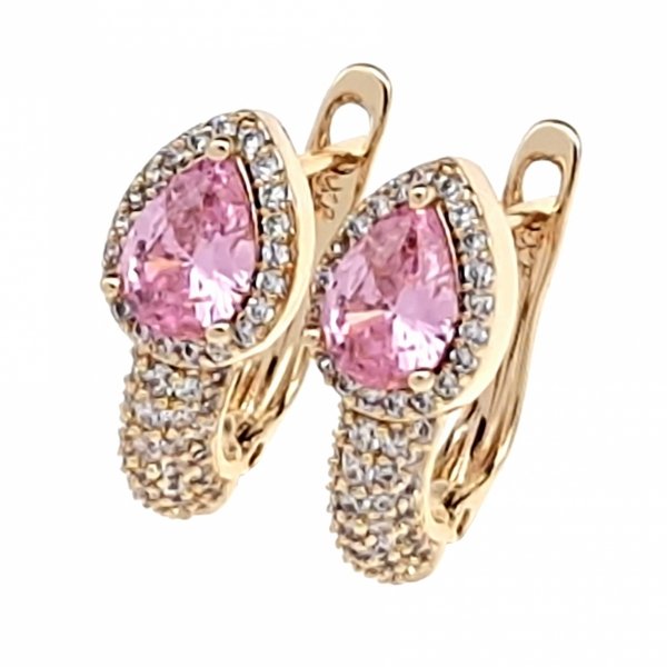 exclusive swarovski gold-plated earrings