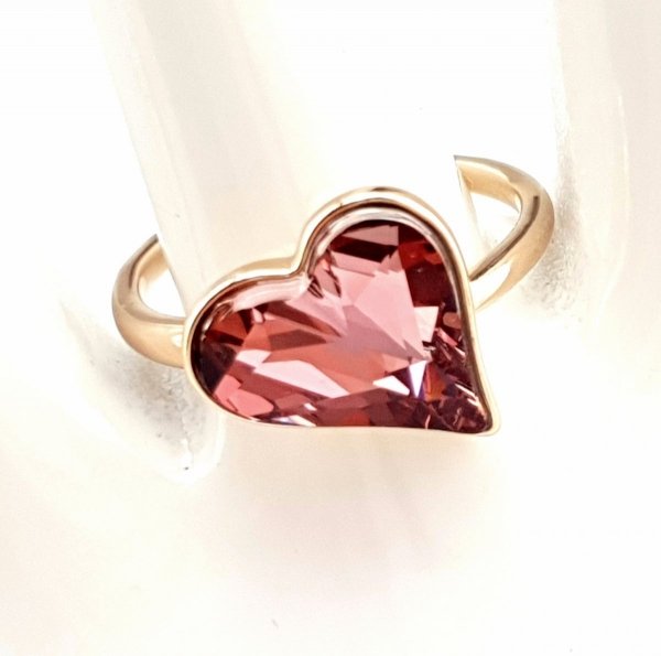gold ring 18,30mm. gold-plated engagement xuping