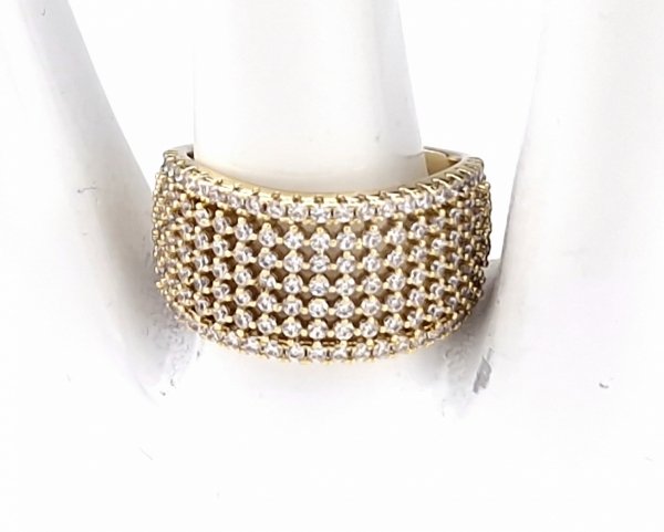 gold ring 18,60mm. gold-plated engagement xuping