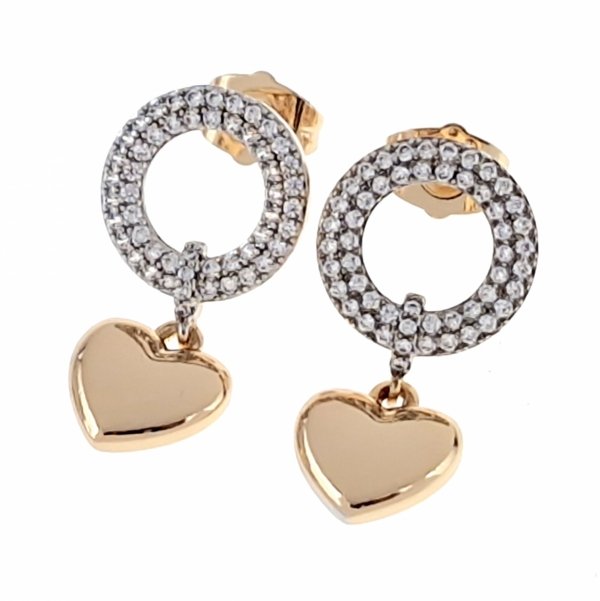 exclusive swarovski gold-plated earrings
