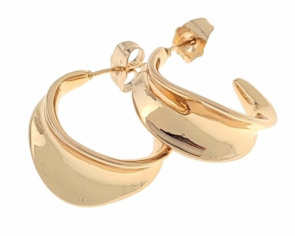 gold plated earrings with exclusive cubic zirconia