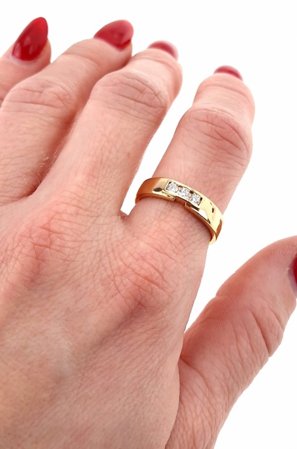 gold ring 18,60mm. gold-plated engagement xuping