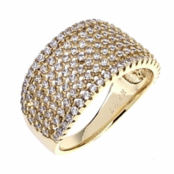 gold ring 18,60mm. gold-plated engagement xuping