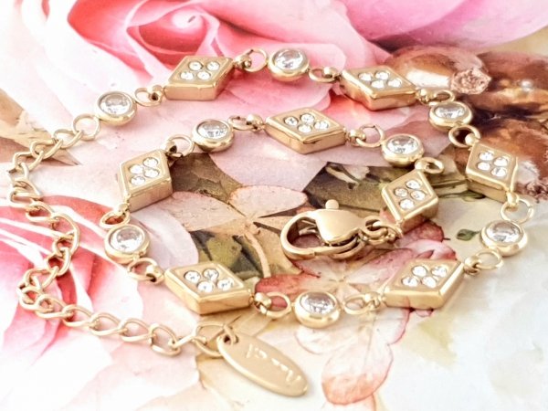 BRACELET GOLD CELEBRITY STAINLESS STEEL