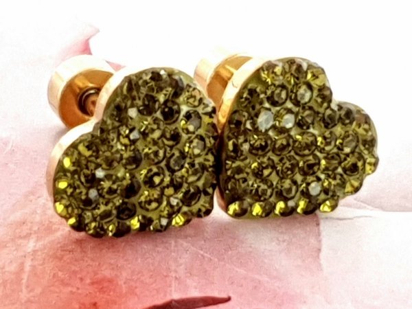 gold earrings made of stainless steel