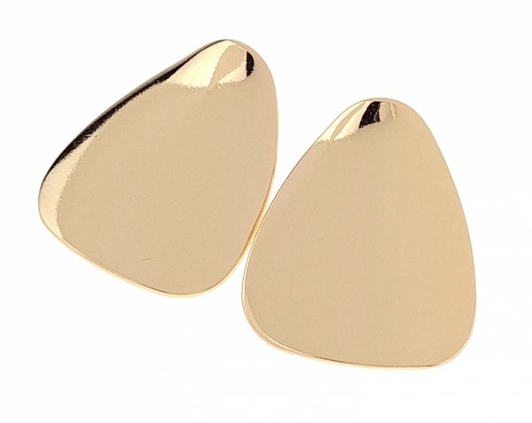 gold plated earrings with exclusive cubic zirconia