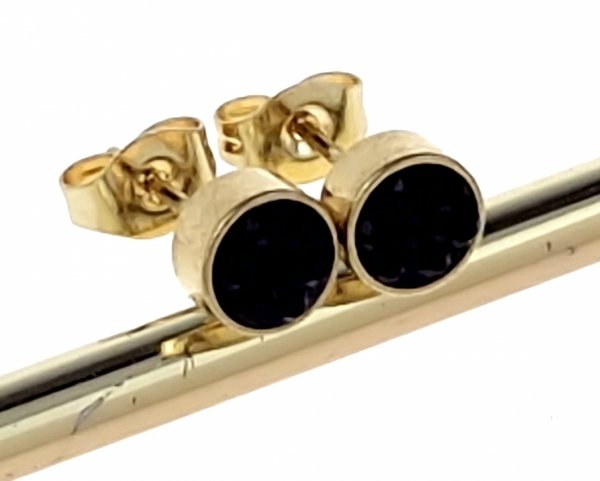 gold earrings made of stainless steel