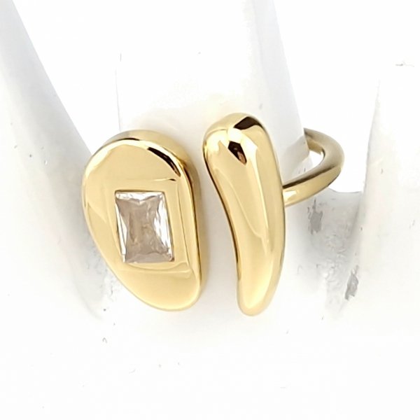ring 18,30mm gold stainless steel