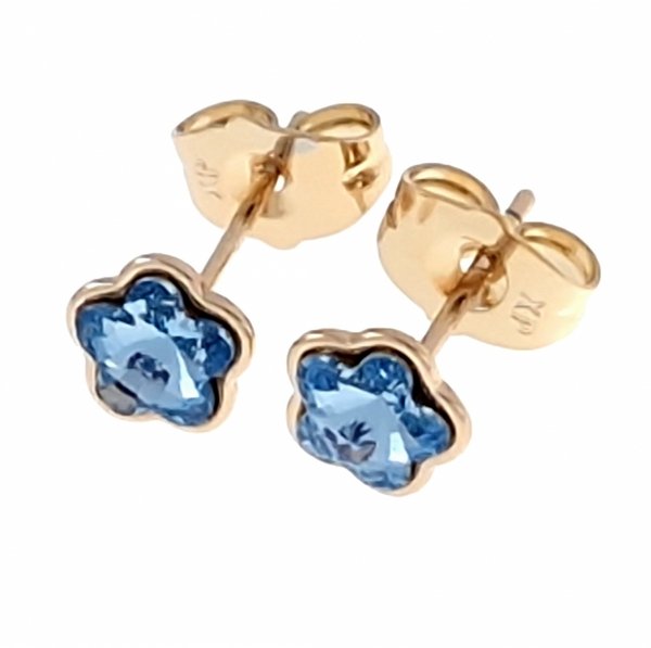 exclusive swarovski gold-plated earrings