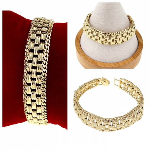 gold bracelet for a gold-plated leg