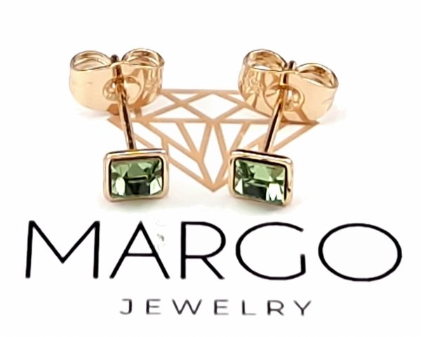 exclusive swarovski gold-plated earrings
