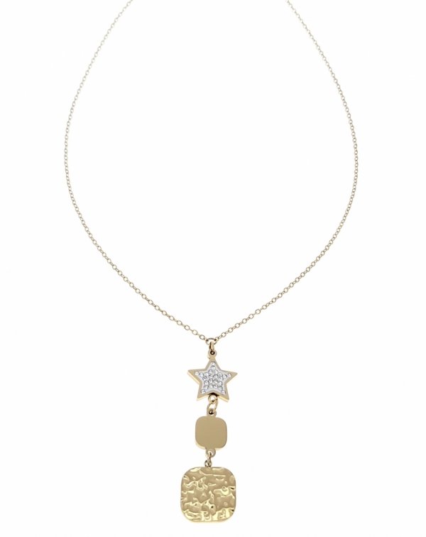 GOLD CHAIN NECKLACE celebrity STAINLESS STEEL