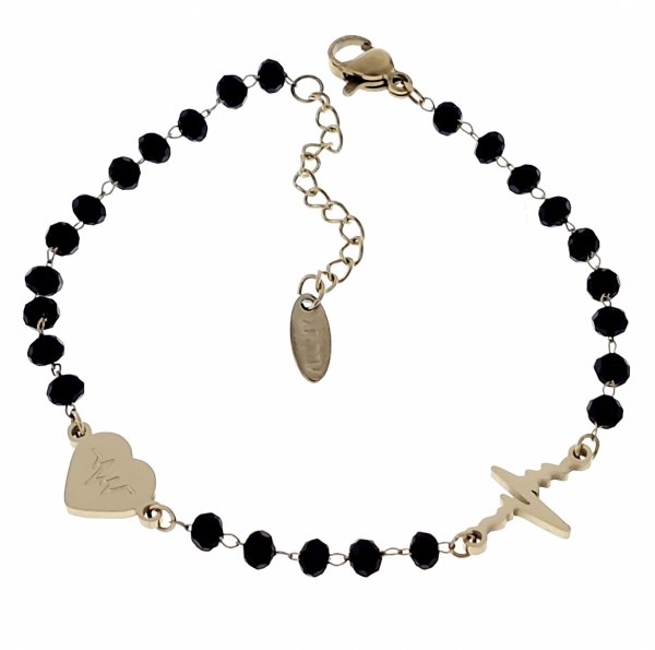 BRACELET GOLD CELEBRITY STAINLESS STEEL