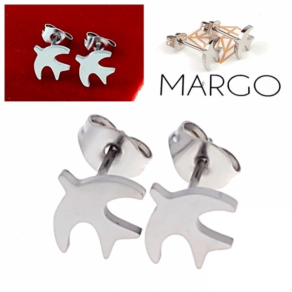 gold earrings made of stainless steel