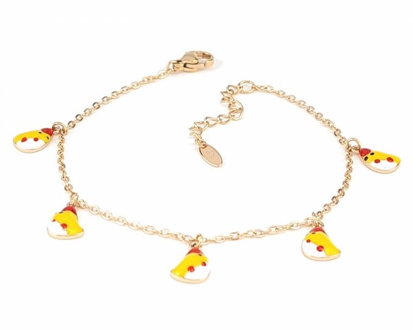 gold bracelet for a gold-plated leg