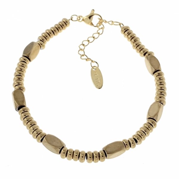 BRACELET GOLD CELEBRITY STAINLESS STEEL