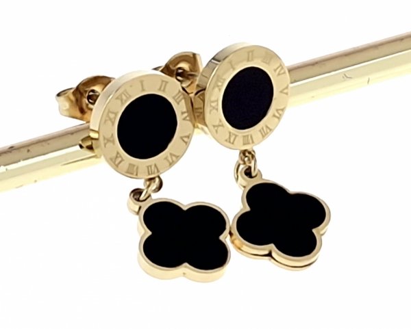 EARRINGS SILVER STAINLESS STEEL CELEBRITY