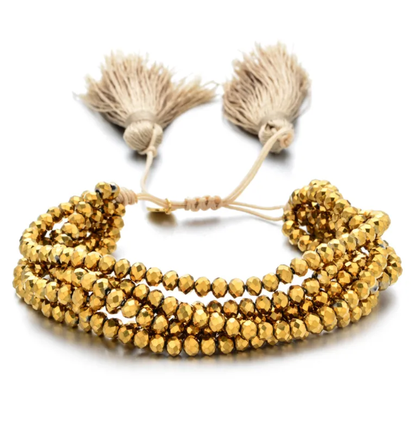 GOLD BRACELET STAINLESS STEEL STRING