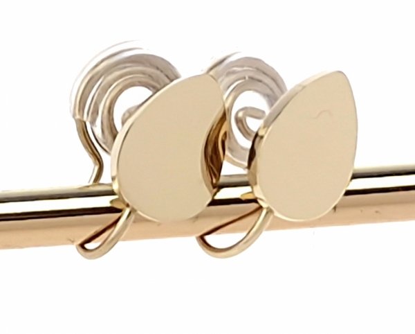 gold earrings made of stainless steel
