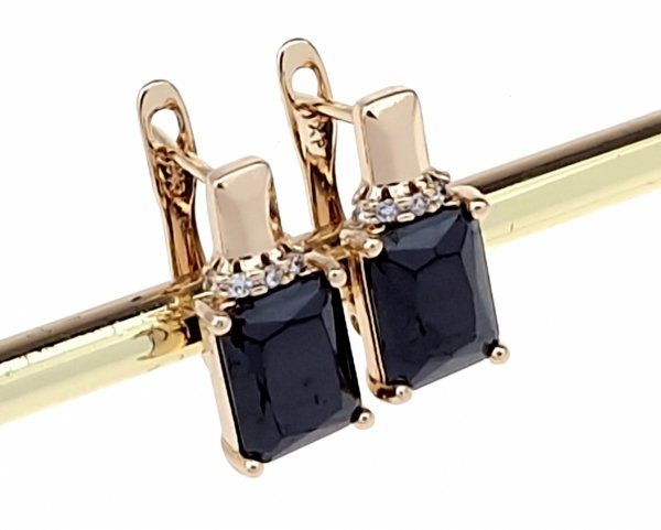 exclusive swarovski gold-plated earrings