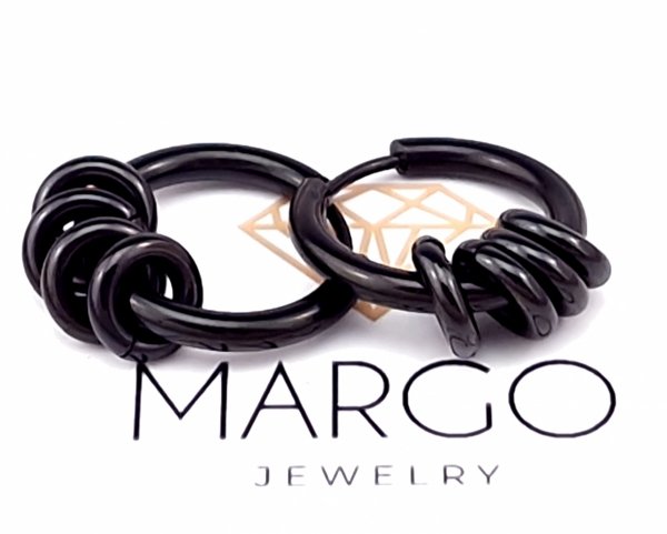 gold earrings made of stainless steel