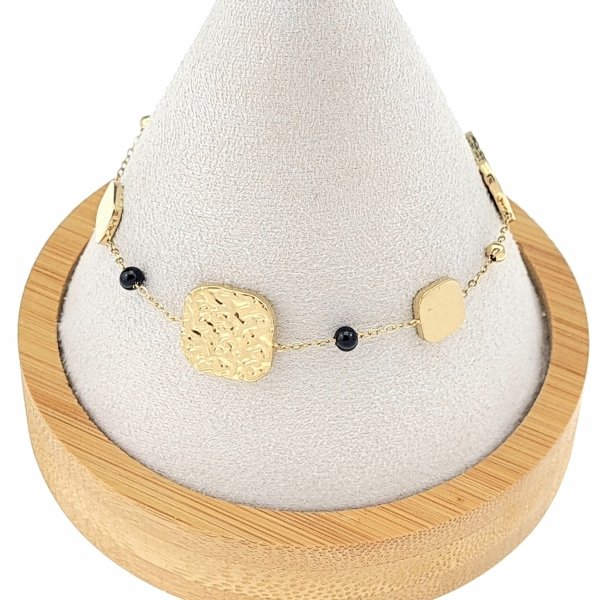 BRACELET GOLD CELEBRITY STAINLESS STEEL