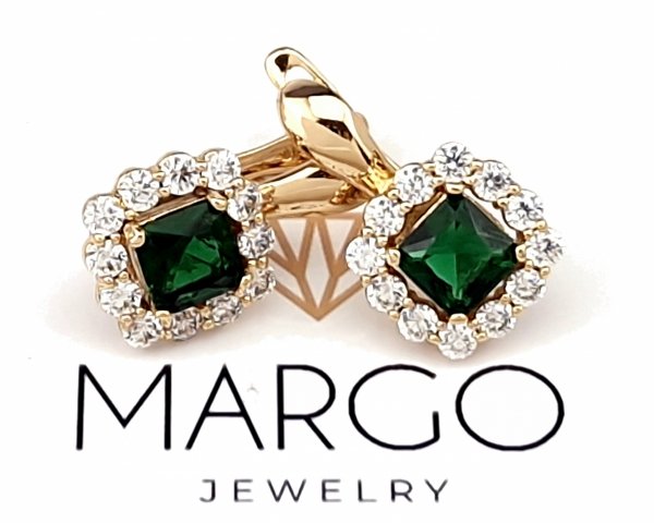 exclusive swarovski gold-plated earrings