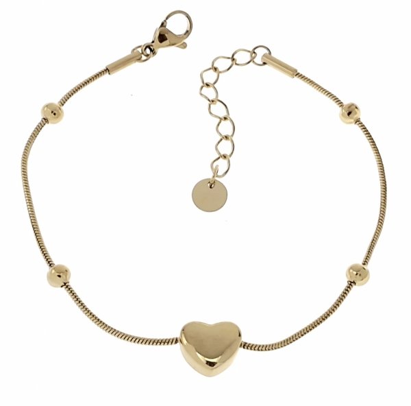 BRACELET GOLD CELEBRITY STAINLESS STEEL