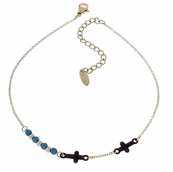 BRACELET GOLD CELEBRITY STAINLESS STEEL