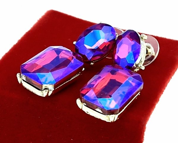 gold plated earrings with exclusive cubic zirconia