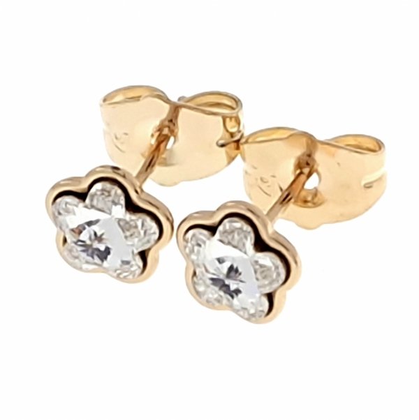 exclusive swarovski gold-plated earrings