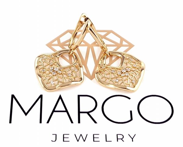 exclusive swarovski gold-plated earrings