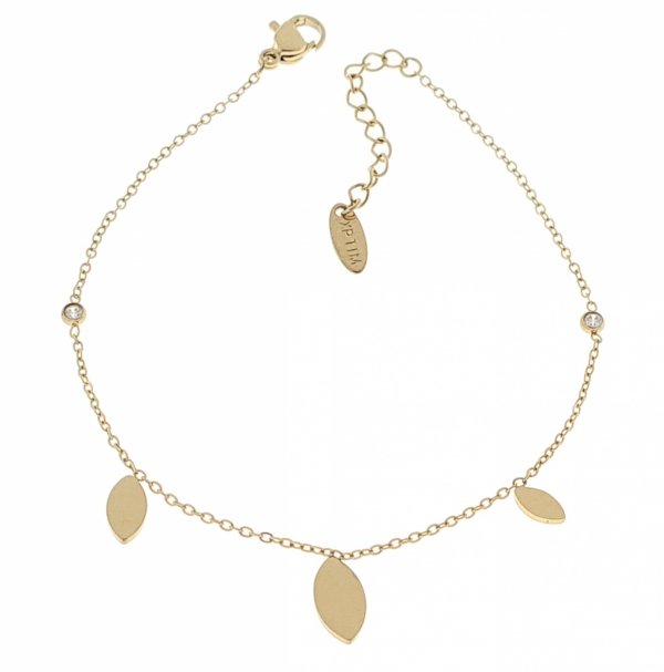 BRACELET GOLD CELEBRITY STAINLESS STEEL