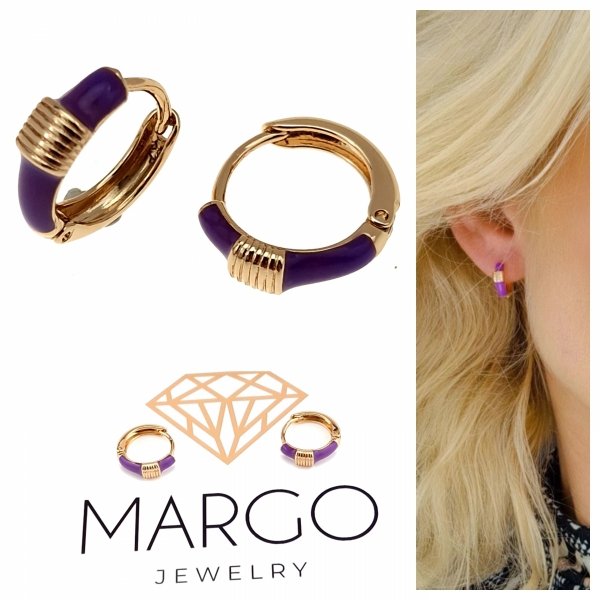 gold plated earrings with exclusive cubic zirconia