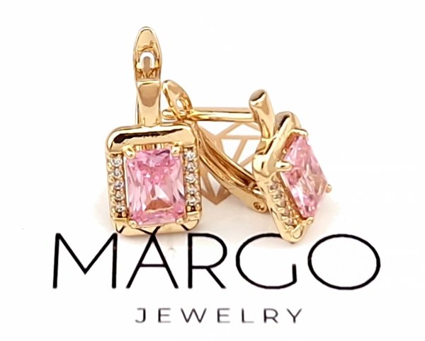 exclusive swarovski gold-plated earrings