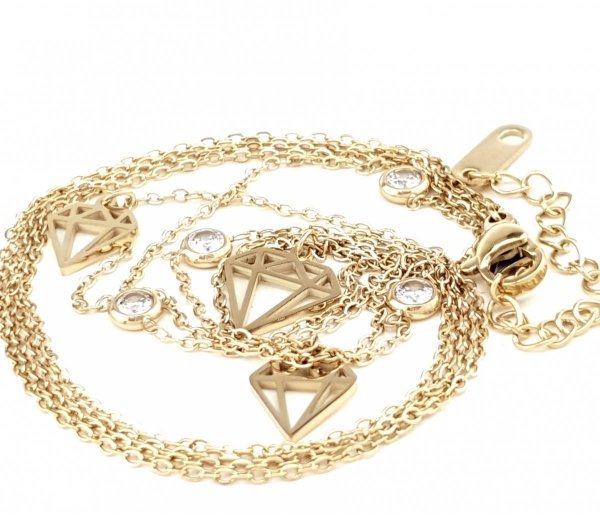 GOLD CHAIN NECKLACE celebrity STAINLESS STEEL
