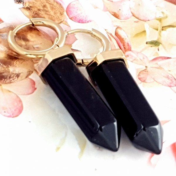 gold earrings made of stainless steel