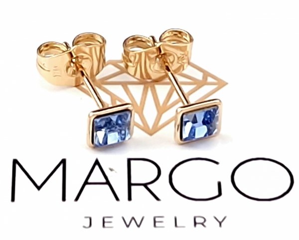exclusive swarovski gold-plated earrings