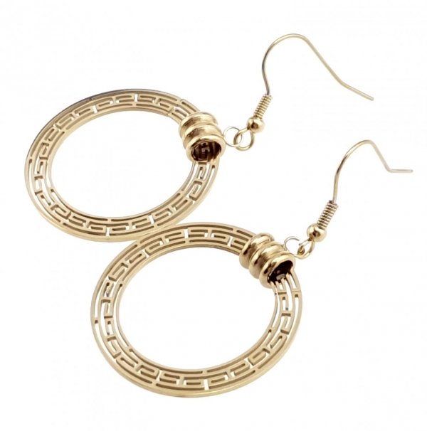EARRINGS SILVER STAINLESS STEEL CELEBRITY