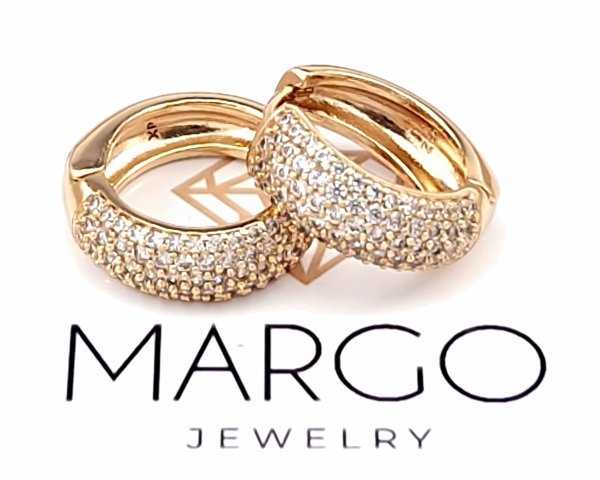 exclusive swarovski gold-plated earrings