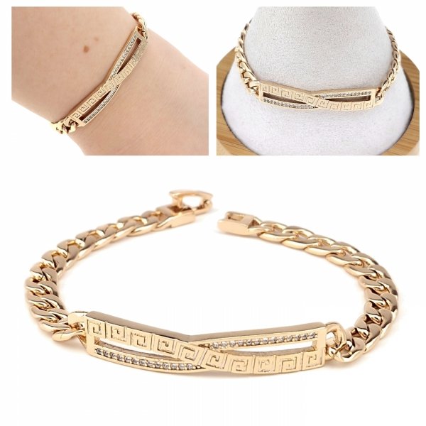 gold bracelet for a gold-plated leg