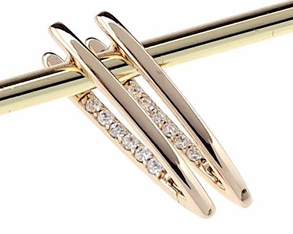 exclusive swarovski gold-plated earrings