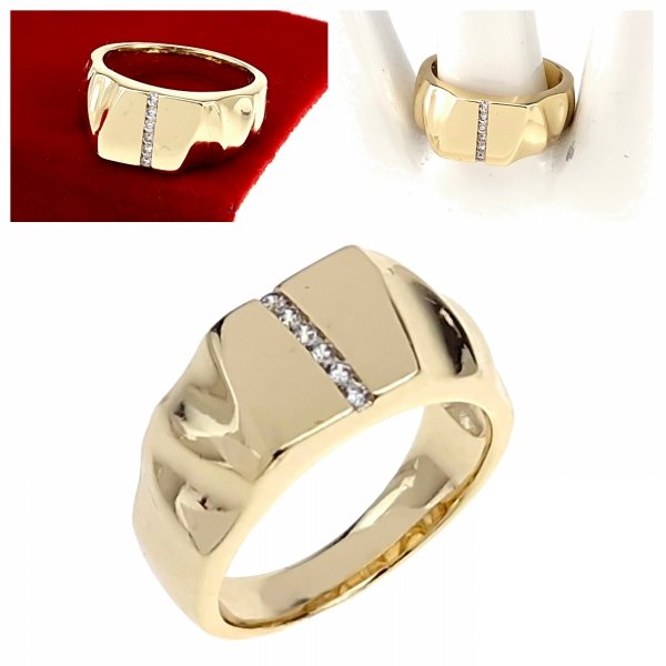 gold ring 18,60mm. gold-plated engagement xuping