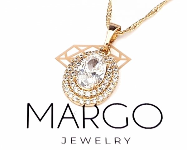 gold pendant 18k shiny xuping
